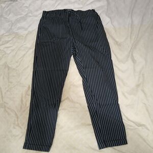 Classic Black Striped Men's Dress Pants